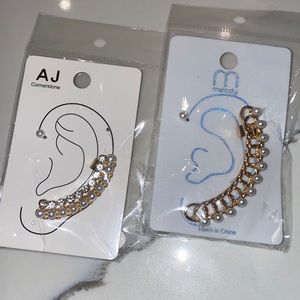 Pearl ear cuff bundle